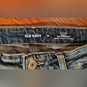 Old Navy High Rise Curvy OG Straight Jeans